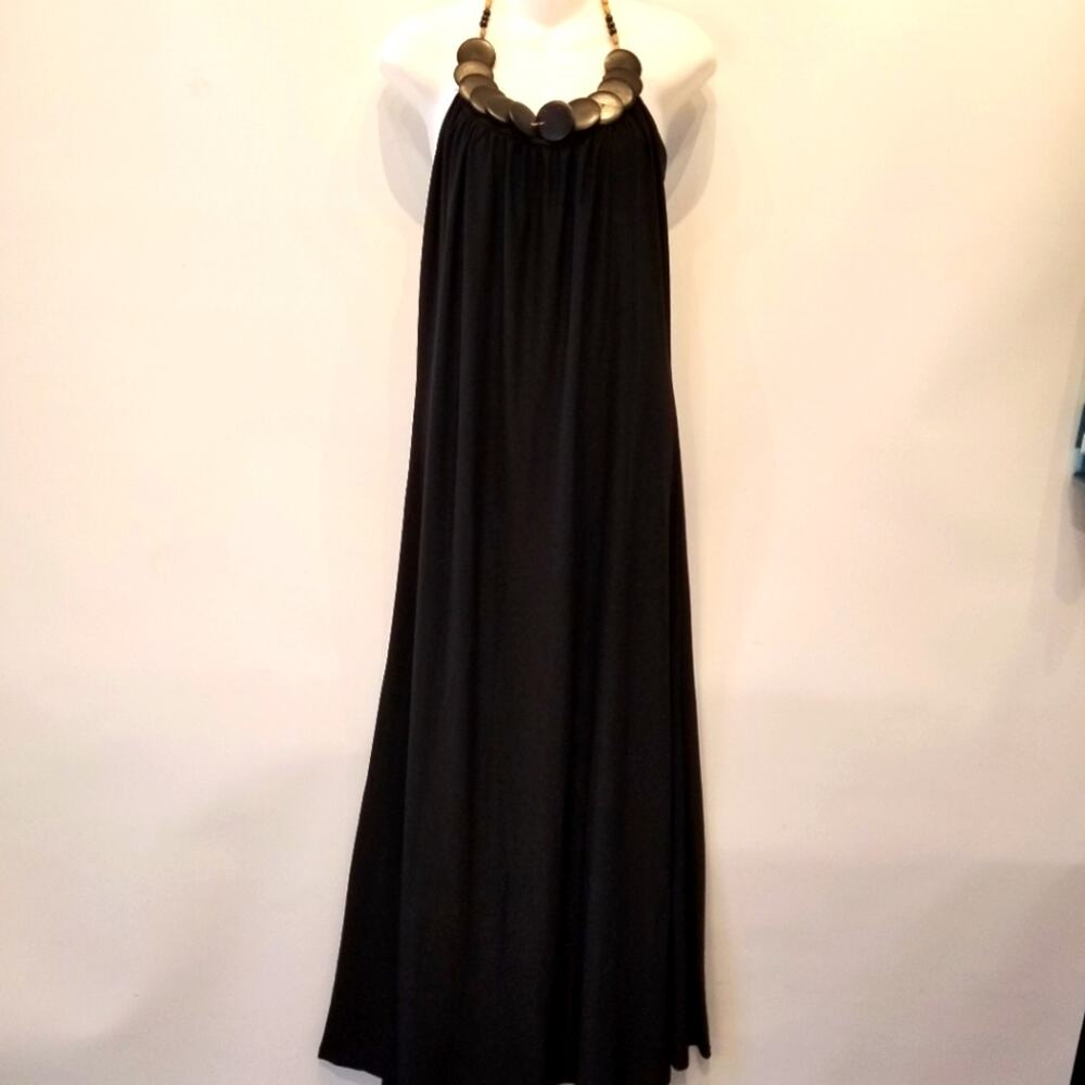 Sugar &‎ Spice Black Halter Dress Size L
